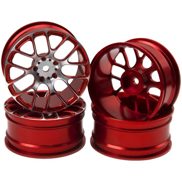 4Pcs Vgoohobby Aluminum Wheel Rims 12mm Hex Hub Width 26mm Compatible with 1/10 Tamiya TT-01 Kyosho RedCat Sakura HSP HPI 1/10 O