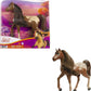 Mattel Spirit Untamed Herd Horse (Approx. 8-In), Moving Head, Chestnut Pinto With Long Black Mane & Playful Stance, Great Gift For Horse Fans Ages 3 Years Old & Up