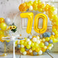 Pigetale 40 Inch Gold Large Numbers Balloons 0-9, Giant Jumbo Number 7 Digit 7 Helium Balloons, Foil Mylar Big Number Balloons F
