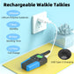 Kids Walkie Talkies Rechargeable 3 Pack,Long Range Walky Talky For Family Games Outdoor Hiking Camping,Mini Small Walkie Talkie