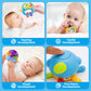 Moontoy 7Pcs Baby Rattles Toy Set, Baby Toys 0-6 Months Infant Toys 6-12 Months Teethers For Babies 3-6 Months Baby Stocking Stuffers, Sensory Teething Toys 0 1 2 3 4 5 6 Month Newborn Boy Girl Gifts