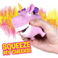 Hog Wild Scream-O Unicorn Toy - Hilarious Squeezing Cheeks Sound - Small - Plastic - Age 4+ - Colorful Unicorn Design