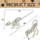 Giftexpress 2 Pack Real Size Cat Skeleton - 20'' Long Creepy Kitten Skeletons With Posable Tail Halloween Decor - Indoor & Outdo