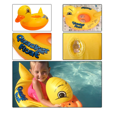 Sealive Inflatable Rubber Duck Pool Float for Kids  Swimming Pool Floats Boat Seats Beach Toy  Baby Shower Bath Seat Tub Water Fun Games Toys for Toddler