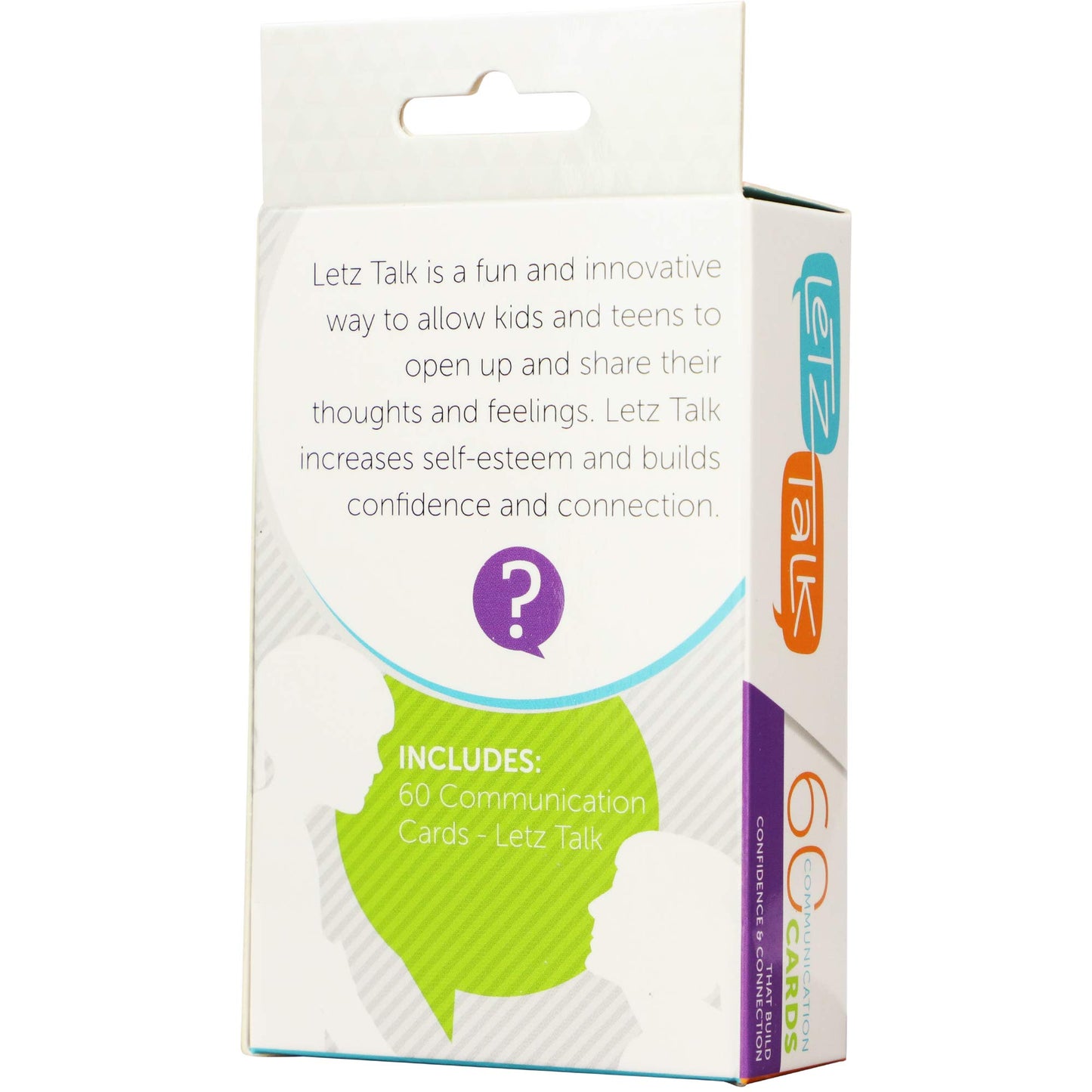 Letz Talk Conversation Cards - Communication Game for Teens, Build Confidence & Emotional Intelligence, Ages 13-18, Medium Cardstock