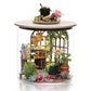 Foyucool DIY Miniature House Kit  Dollhouse Kit with Furnitures  1:24 Mini House Making Kit for for mature-themed to Building  Halloween/Home Decorations/Gifts for Family and Friends  Flower Shop