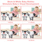 Baby Rattles 0-6 Months Newborn Toys Baby Toys 0-6 Months Rattles For Babies 0-6 Months Infant Toys 0-3 Months, Black & White High Contrast Baby Toys Plush Stuffed Toys For 0 3 6 9 12 Months Girl Boy