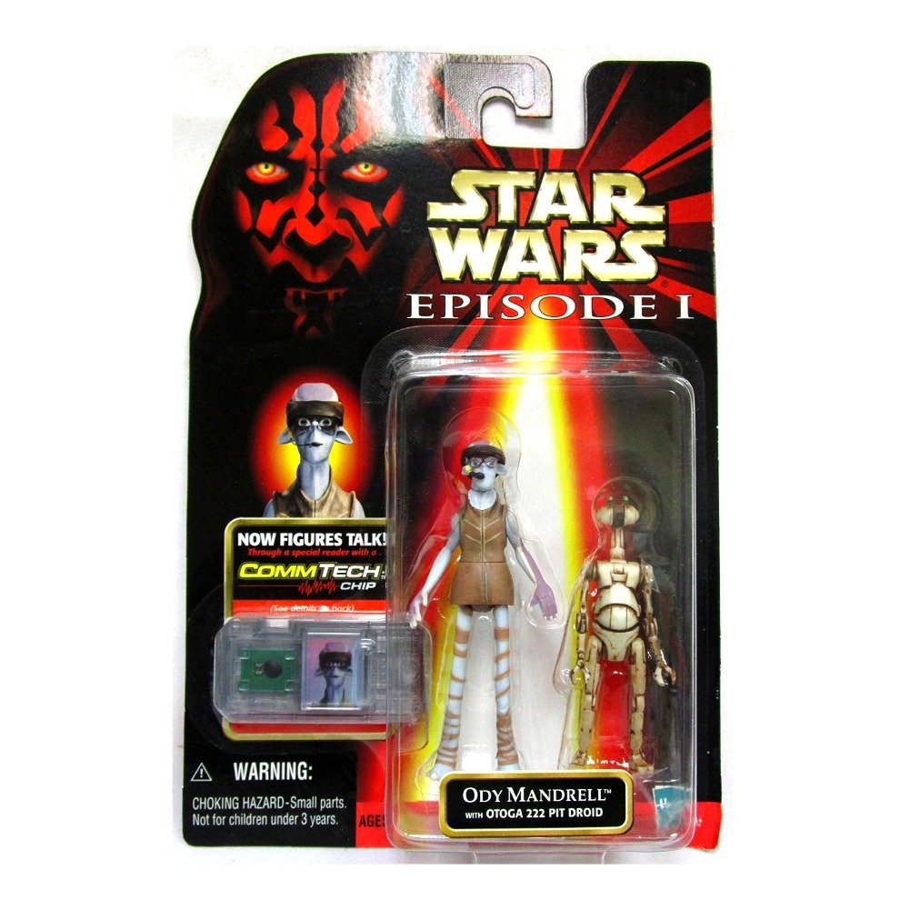 Star Wars Episode I The Phantom Menace Ody Mandrell With Otoga 222 Pit Droid 3.75 Inches