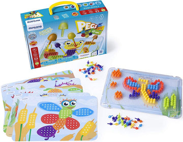 Interactive Peg Board Game With 180 Pegs & 6 Worksheets, 3/8'