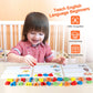 Coogam Read Spelling Learning Toy, Wooden Alphabet Flash Cards Matching Sight Words ABC Letters Recognition Game Preschool Educa