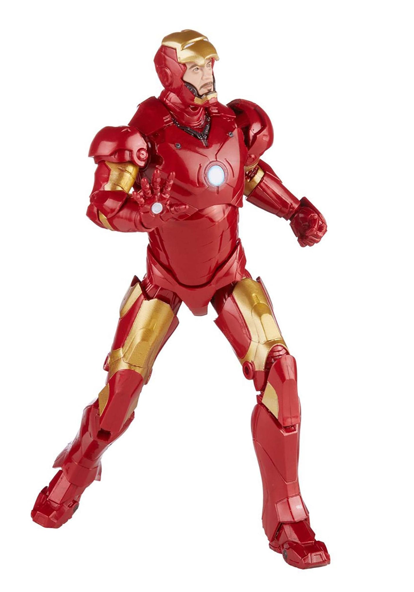 Marvel Legends Iron Man Mark 3 Action Figure, 6-inch, Red, F0184, Premium Design with 5 Accessories