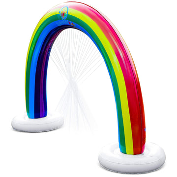 Splashin'Kids Outdoor Rainbow Sprinkler Super Toddler Water Toys For Children Infants Boys Girls And Kids Perfect Outside Inflat