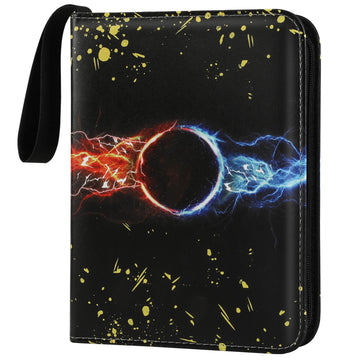 ANOVEL Card Binder for Trading Cards  440 Pockets TCG Trading Card Binder 4 Pocket Card Holder Album Case with 55 Removable Sleeves Gifts for Kids Children