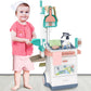 Deao Kids Cleaning Set, 20 Pcs Pretend Play Housekeeping Supplies Kit ,Includes Real Working Vacuum Cleaner, Kid Broom, Spray Bo