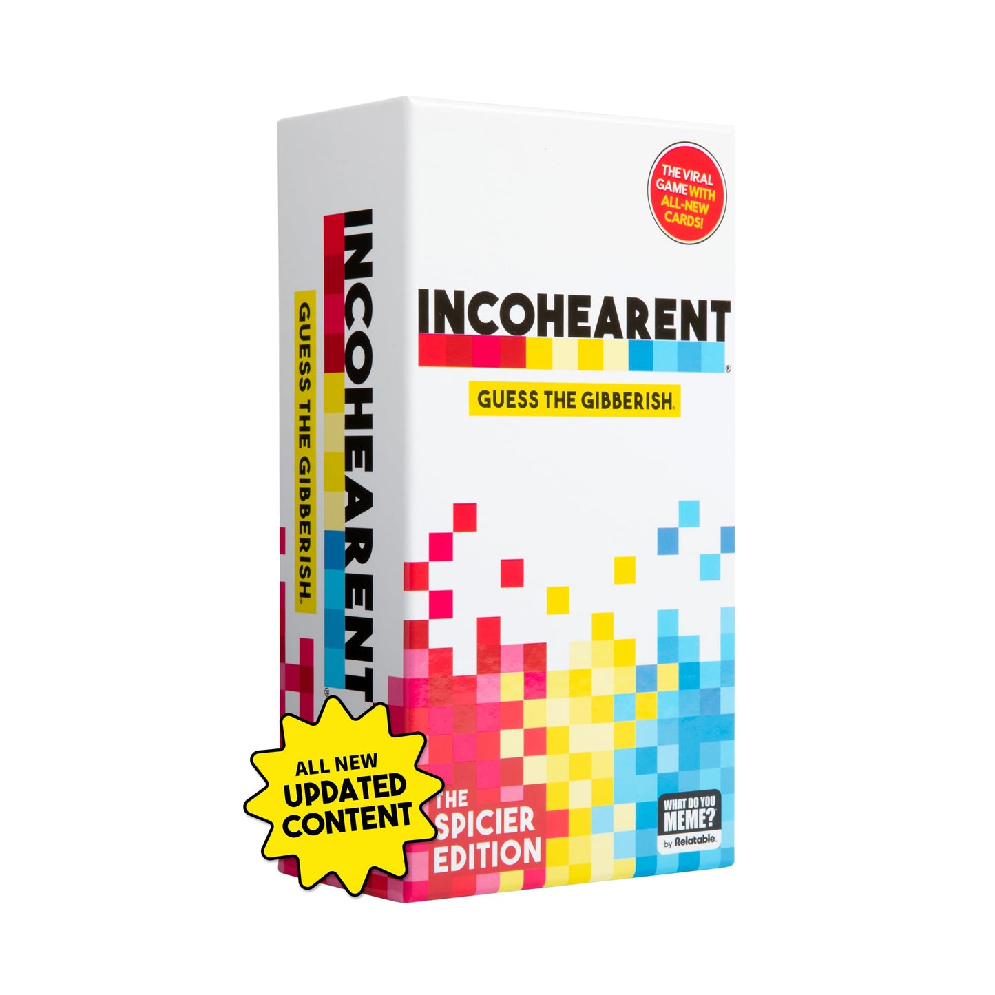WHAT DO YOU MEME? Incohearent Party Game - 400 Cards, Multi-colored, Fun for Game Night & Bachelorette Parties, Model ICH413