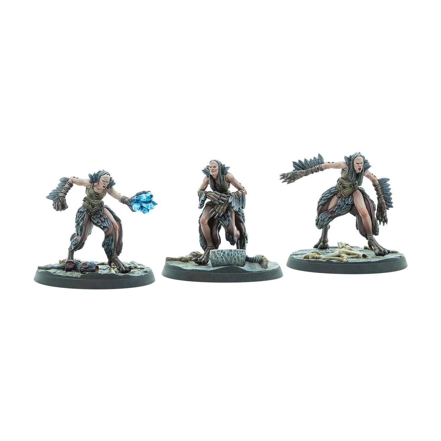 Modiphius Entertainment: The Elder Scrolls: Call To Arms: Hagraven Coven - 3 Figures, 32Mm Unpainted Resin Rpg Miniatures, Scenic Bases, Chapter 4