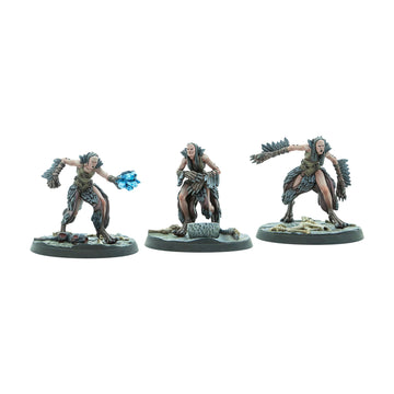Modiphius Entertainment: The Elder Scrolls: Call To Arms: Hagraven Coven - 3 Figures, 32Mm Unpainted Resin Rpg Miniatures, Scenic Bases, Chapter 4