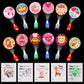 Aulock Valentine'S Day Gifts For Kids - 24 Pcs Led Projection Finger Lights, Valentine'S Day Greeting Cards Party Favors Glow To