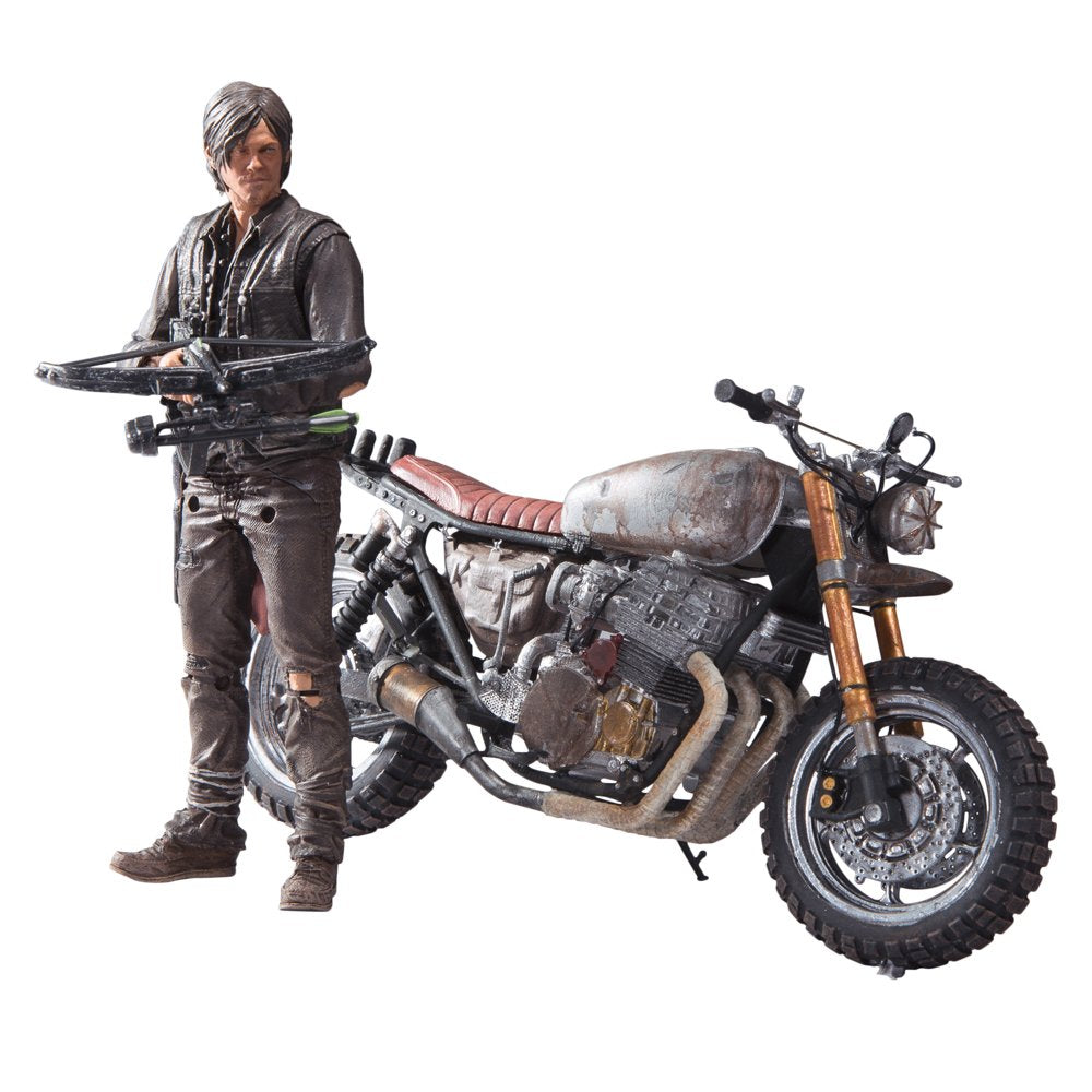 McFarlane Toys The Walking Dead Daryl Dixon Deluxe Box Set with Bike, Multi-colored, One Size, Model 14516-8, Plastic
