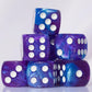 10 Pc D6 Dice 16Mm Acrylic Dice Set For Rpg Mtg Dnd Dice Table Games And Board Games (Purple + Blue)