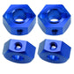 Hobbypark Aluminum 12mm Hex Wheel Hubs Adapters with Locknuts for Arrma 1/10 Granite Voltage MEGA 2WD Granite 4X4 Big Rock Sento