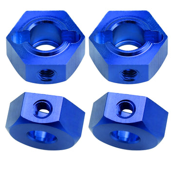 Hobbypark Aluminum 12mm Hex Wheel Hubs Adapters with Locknuts for Arrma 1/10 Granite Voltage MEGA 2WD Granite 4X4 Big Rock Sento