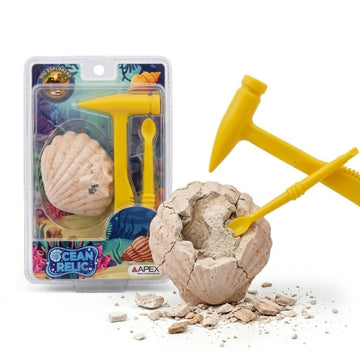 APEX Ocean Relic Kit 1 Surprise Ocean Relic Excavation Toy for Kids 5+ with Digging Tools STEM Educational Discovery Science Act