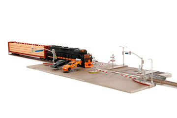 Fast & Furious Final Race Train Nano Scene & 2 1.65' Die-Cast Cars, Toys For Kids And Adults