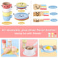 GAGAKU Wooden Play Dishes and Plates for Kids Kitchen Set 27 PCS Montessori Wooden Play Kitchen Accessories Kitchen Toy Wooden P
