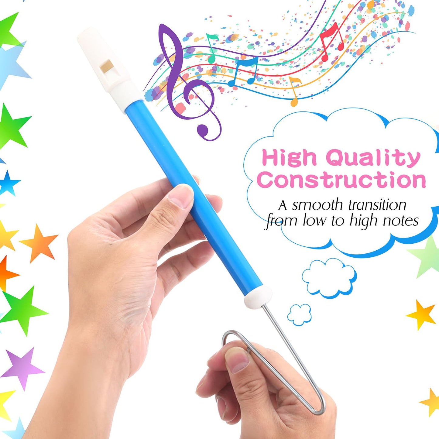 Syhood 24 Pcs Slide Whistle for Adults Instrument Toy Plastic Metal Musical Slide Whistles for Kids Party Favors Boys Girls Game