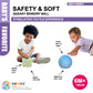 Rohsce Soft Spiky Sensory Balls - No Hole Wheat Straw Soft Toys For Toddlers 1-3 Multicolor Bath Gifts Montessori Toys Baby Ball