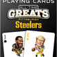 MasterPieces Pittsburgh Steelers All-Time Greats Playing Cards - Officially Licensed Card Deck for Adults, Kids - Team Color, Model PIS3300