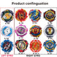 ASVEXKW Bey Battling Top Burst cutting edge Toy Great Birthday Gift Present for Children Kids Boys Ages 6 8 10 12+ Combat Battling Game Set 12 Spinning with 1 Battling Top Stadium 4 Launchers