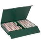 Yellow Mountain Imports Emerald Weave Chinese Mahjong Set, With 146 Large 1.6-Inch Tiles, Green Vinyl Case, Wind Indicator And D