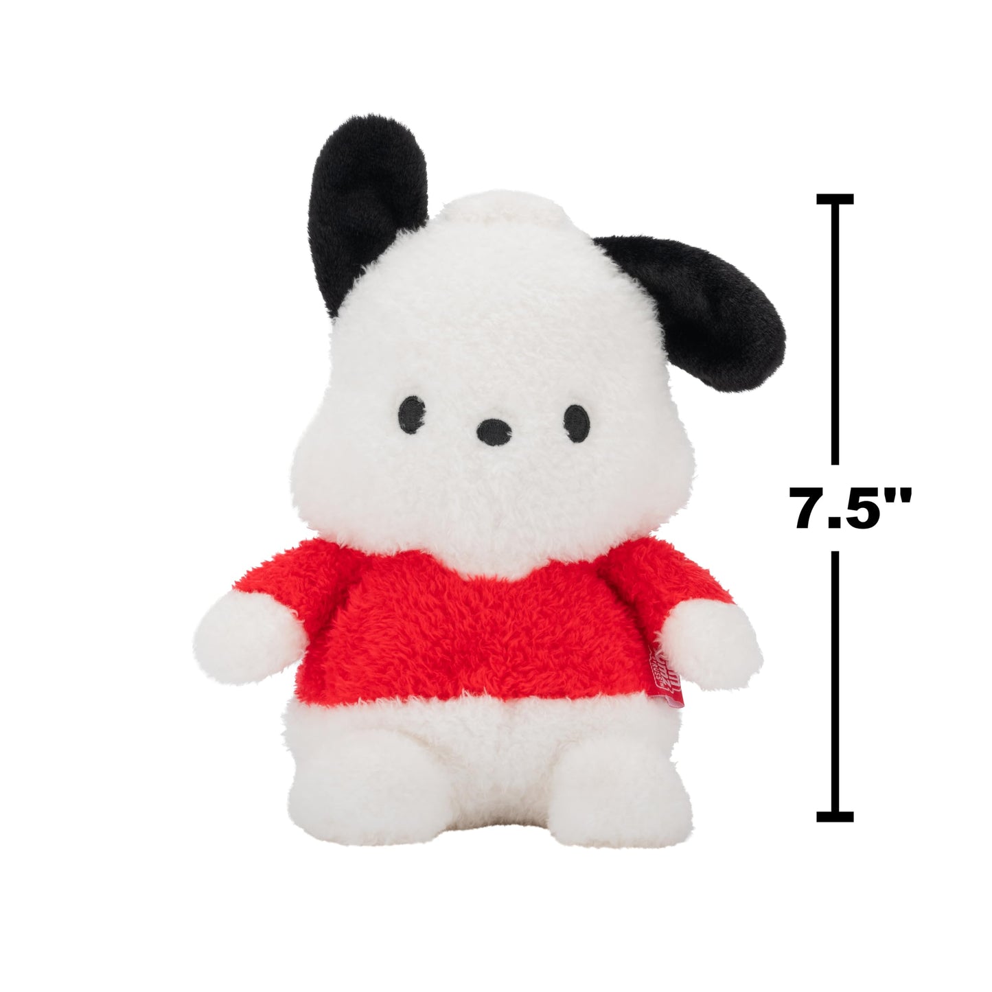 BumBumz Pochacco Plush Toy - 7.5-inch Collectible Sanrio Figure - Soft Polyester - Ages 3+ - Model RBBZ01639