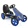 Hauck Speedster Pedal Go Kart With Adjustable Bucket Seat For Kids Ages 4 To 8, Blue
