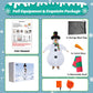 Stegosaurus Inflatable Snowman Costume Christmas Costume Funny Blow Up Snowman Costumes For Cosplay Party (Kid Snowman)