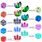 10mm Mini DND Dice Set,15 Sets Polyhedral RPG Dice (105pcs) for MTG,RPG,D&D Dungeons and Dragons Role Playing Game.(Transparent