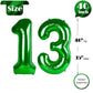 13 Balloon Number, Green Number 13Th 31Th Birthday Balloons 40 Inch, 13 Or 31 Years Old Green Birthday Decorations For Boys Girl