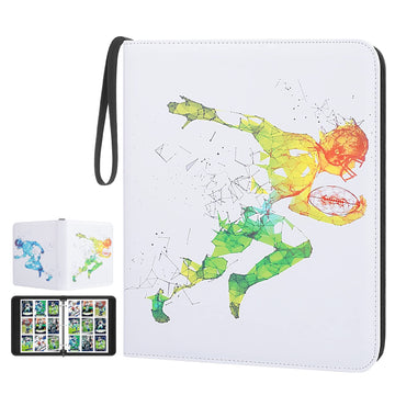 HESPLUS Football Card Binder with Sleeves  900 Pockets Trading Card Holder  Sports Cards Storage Organizer for Football Basketball Baseball or Gaming Trading Cards with 50 Removable Sleeves