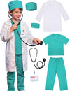 Gortykor Kids Doctor Costume Doctor Lab Coat for Boys Girls 3-10 Halloween Career Day Dress Up(3-4 Years)