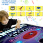 Sunlin 2-In-1 Music Jam Mat, Music Learning Toy For Boys Girls 3-6, Drum Set + Piano Mat, Toddler Birthday Gift 3 4 5 6 Years, Record & Playback, Built-In Songs, 8 Instrument Sounds, Volume Control