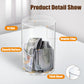 Hicocool Clear Piggy Bank, Acrylic Piggy Bank For Adults Must Break To Open, Unopenable Money Saving Box For Boys Girls Birthday Gift (8' H X 5' D)