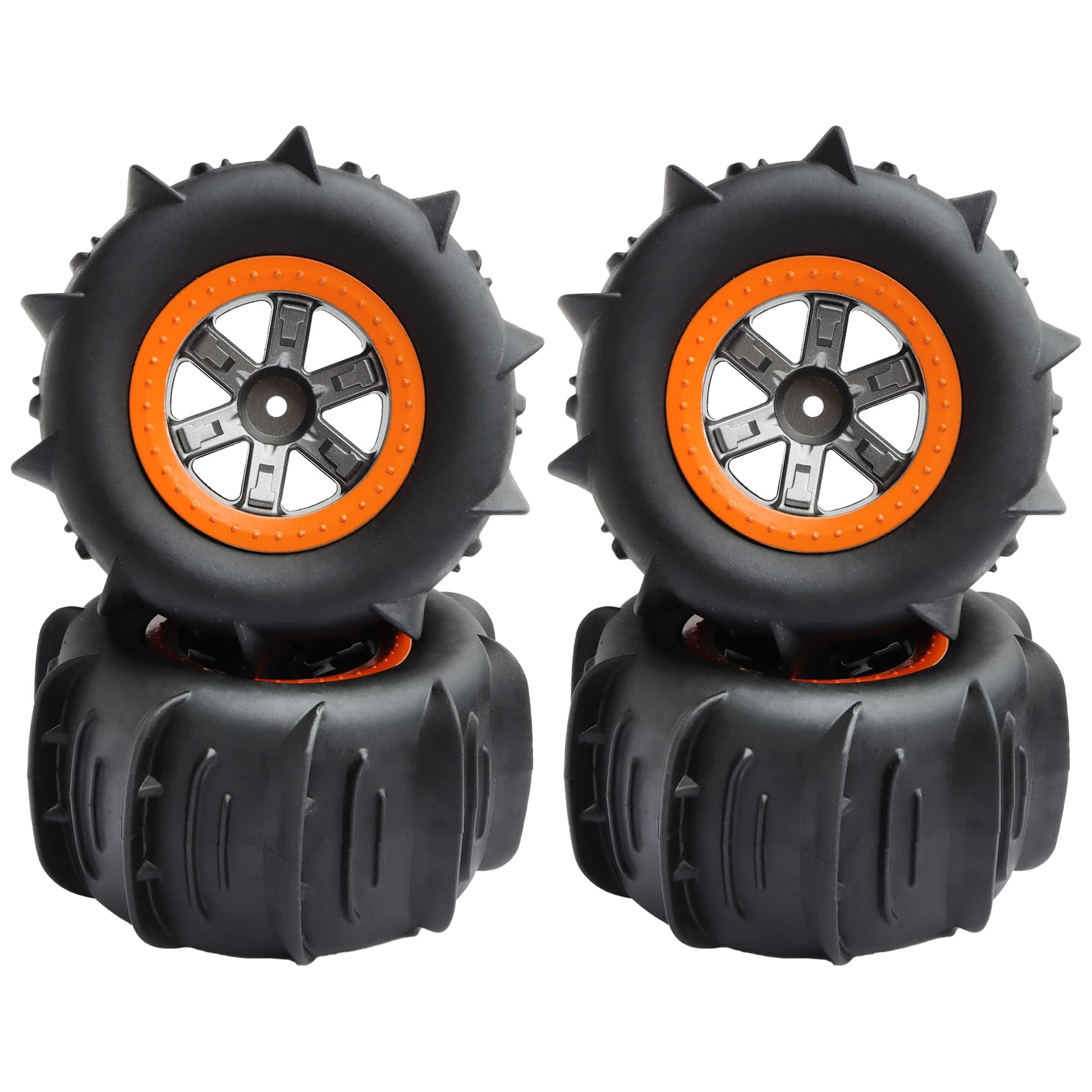 GDOOL RC Car Paddle Tires Wheels LG-ZJ02 25-ZJ02 920-ZJ02 for High Speed 9125 9155 9156 RC Cars S920 S921 104009 RC Trucks(4 PCS