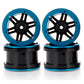 Wonfast 4Pcs Plastic Plating 2.2 Inch Beadlock Wheel Rim Wheel For 1/10 Rc Rock Crawler Car Truck For Tamiya Redcat Axial Trx4 W