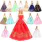 Barwa 5 Pcs Handmade Doll Clothes Wedding Gowns Party Dresses For 11.5 Inch Dolls