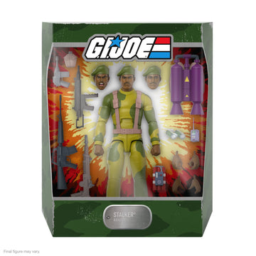 Super7 ULTIMATES! G.I. Joe Stalker - 7 G.I. Joe Action Figure with Accessories Classic Cartoon Collectibles and Retro Toys