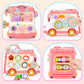 AmiDear Baby Gift for 1-2 Year Old Girl, 10-in-1 Montessori Toys Bus for Baby 6-12-18 Months+, Educational Musical Sensory Learn