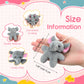 Shappy 50 Pcs Mini Animal Plush Toys Small Stuffed Animals Bulk Cute Tiny Plushies Keychains For Gift Party Carnival Prize(Eleph