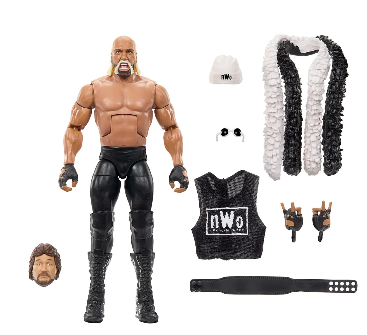 WWE Hollywood Hulk Hogan NWO 2025 Elite Action Figure Toy - 2" Plastic Model JCK25